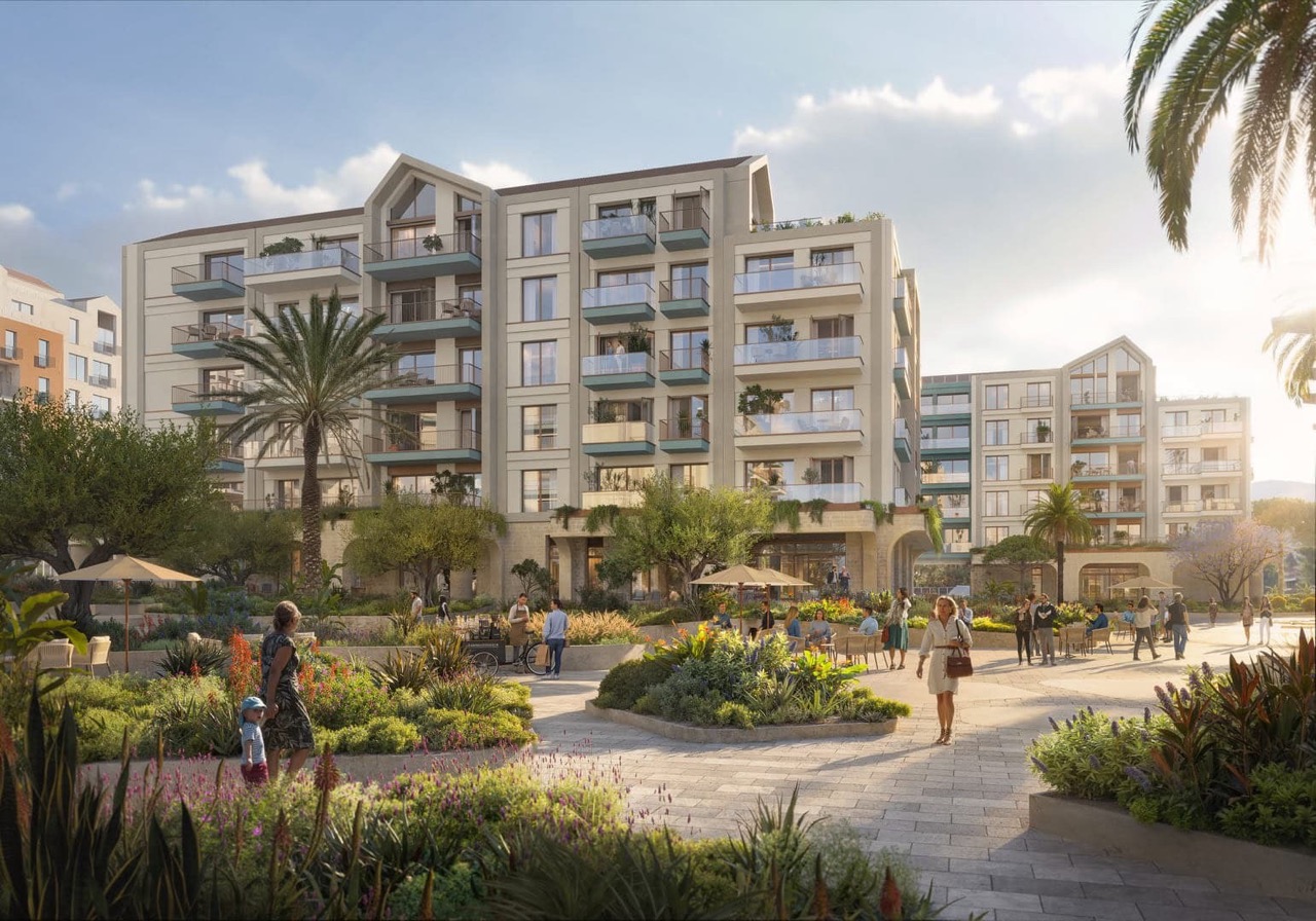 Квартира с одной спальней с панорамным видом на море в Porto Montenegro (в Тивате) — здание Versa