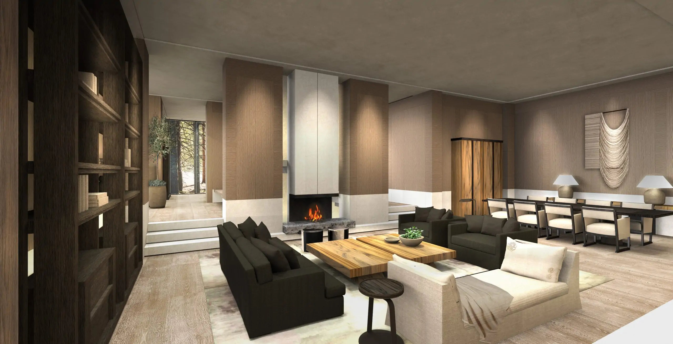 Hotel living room in Žabljak