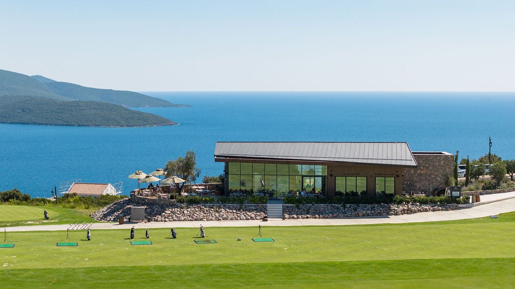 Modern golf club with panoramic sea views in the Luštica Bay residential complex, Montenegro.